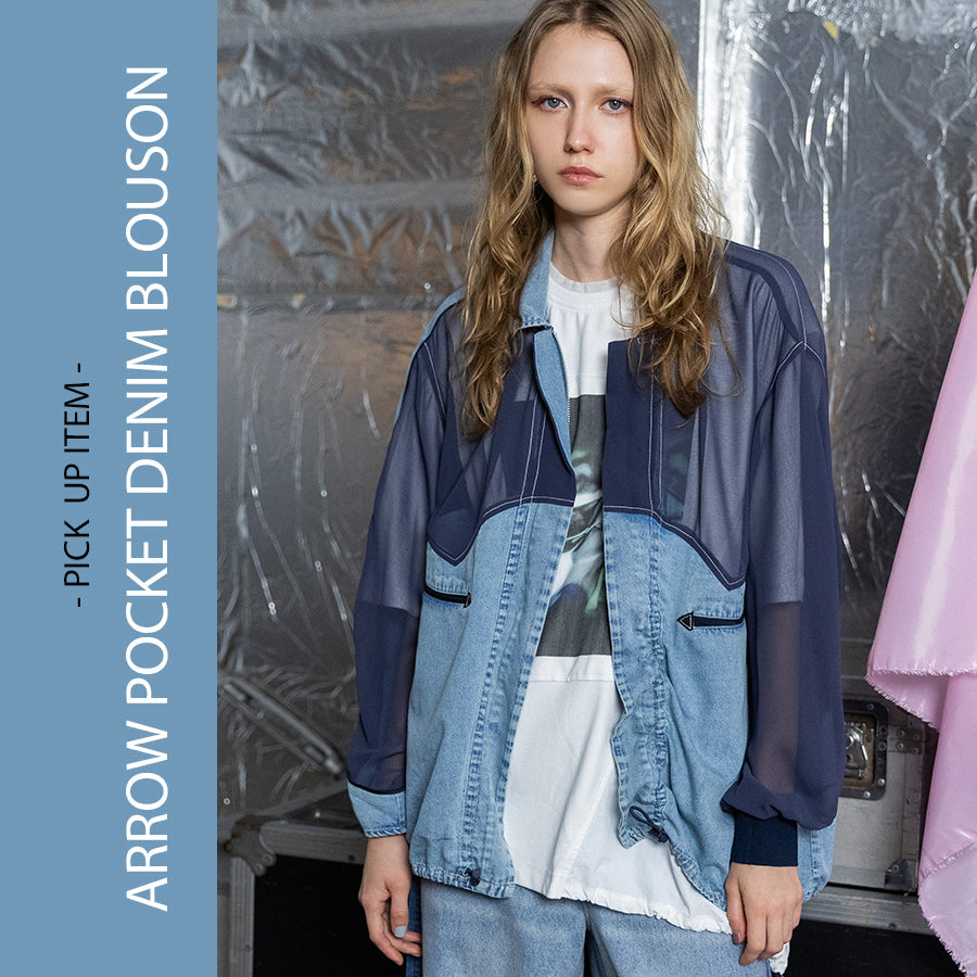 ARROW POCKET DENIM BLOUSON