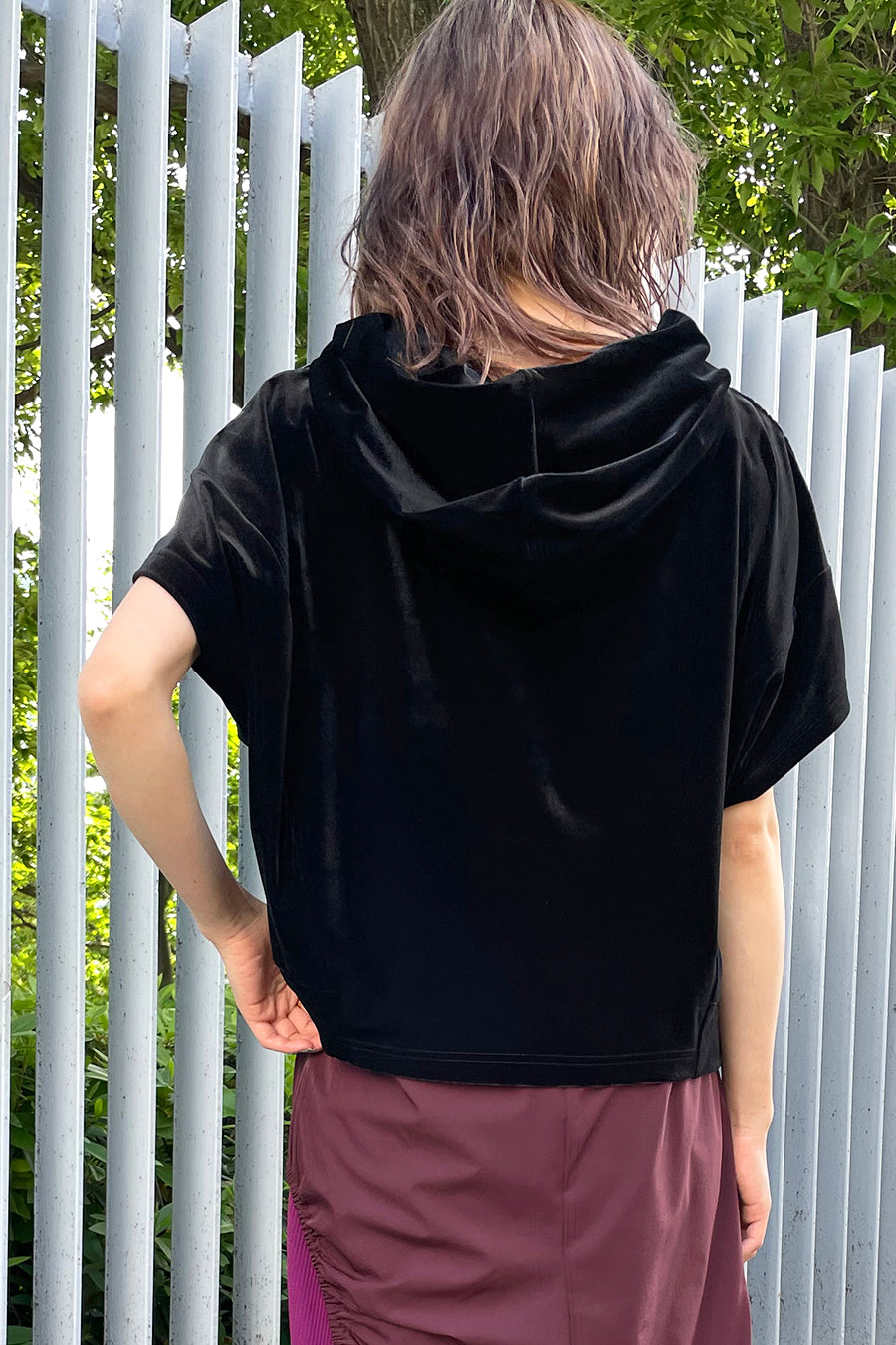 ブレス 22SS SPANGLE VELOUR JERSEY スパンコール装飾トラックベロア