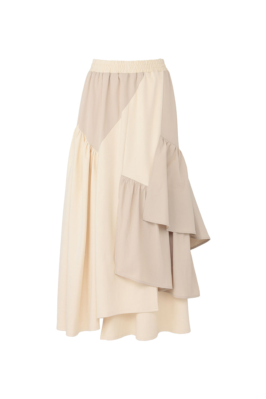 TIRED ASYMMETRY SKIRT — aulaaila