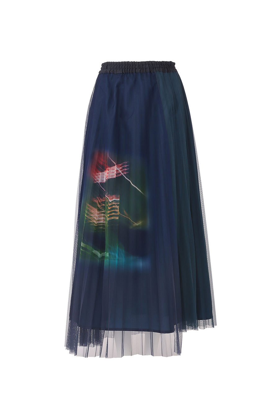 ASYMMETRY PLEATS SKIRT — aulaaila