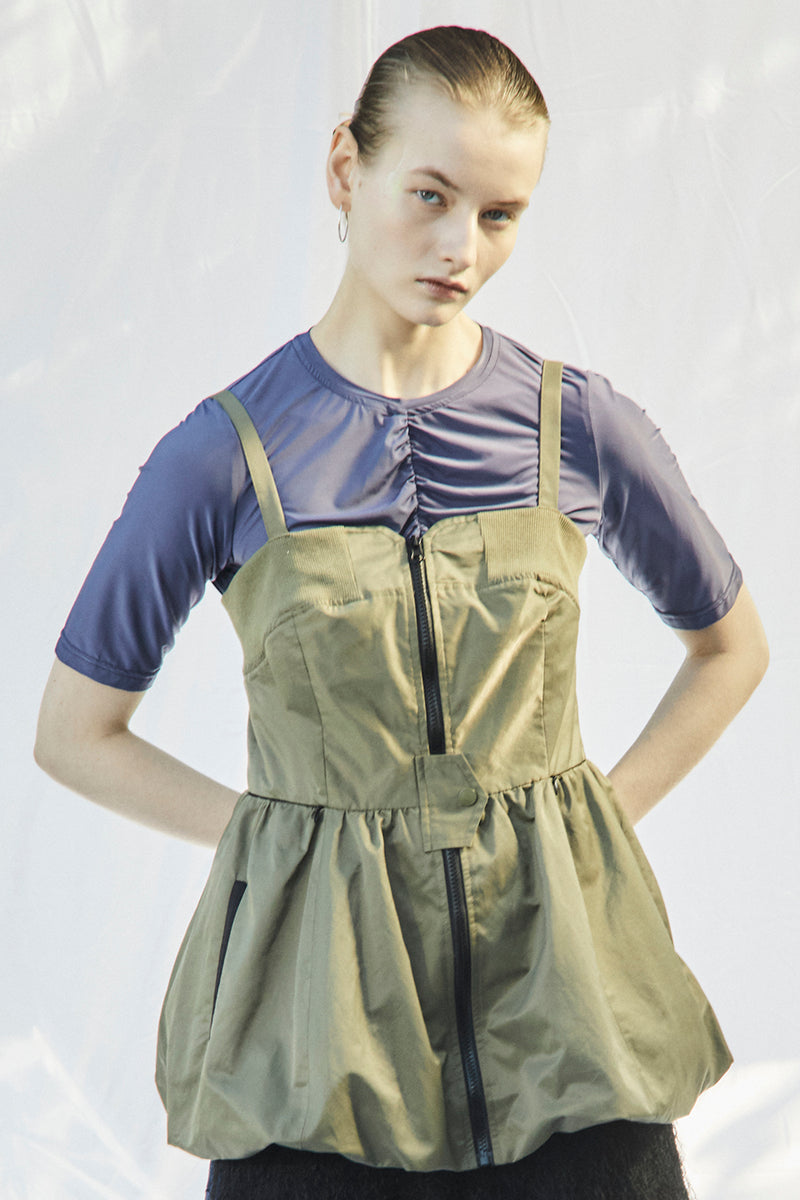 AULA AILA レイヤードバルーンキャミソールセット BALLOON CAMISOLE SHEER TOPS SET — aulaaila