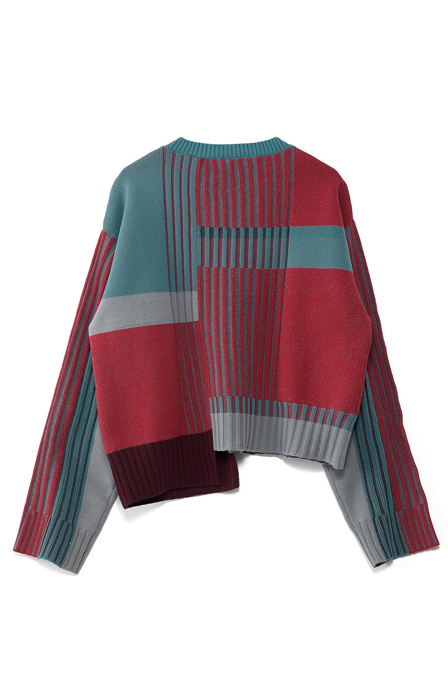 WEB限定】COLOR BLOCK KNIT PULLOVER — aulaaila WEB限定】COLOR BLOCK KNIT PULLOVER — aulaaila