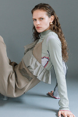 BRUSHED LINING BI-COLOR MELLOW TOPS — aulaaila
