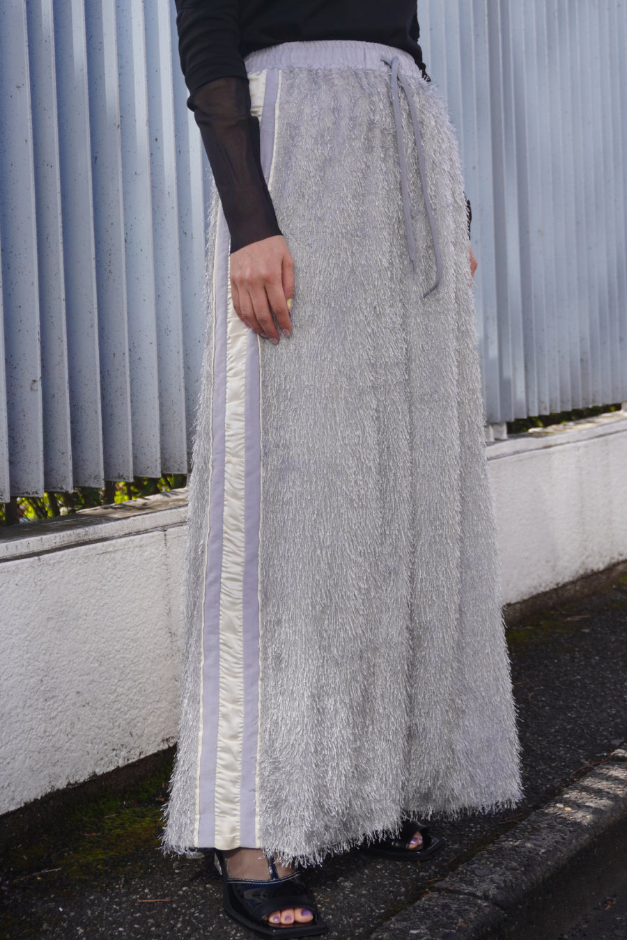 メッシュコンビネーションワイドパンツ（その他パンツ）｜AULA