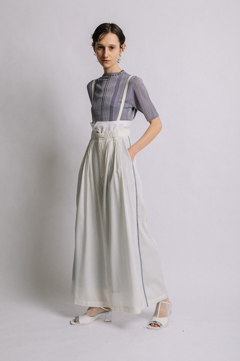 Front pin tuck Half pants – L'AUBE BLANC