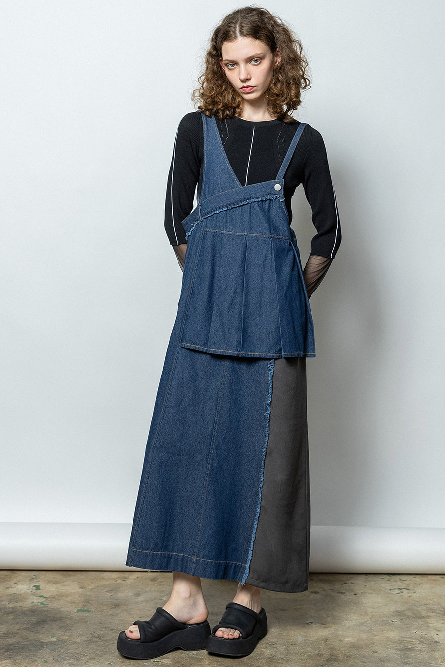 MINI LAYERED JUMPER SKIRT — aulaaila