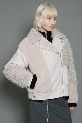 Fur Double Rider FUR COMBINATION RIDER'S BLOUSON — aulaaila