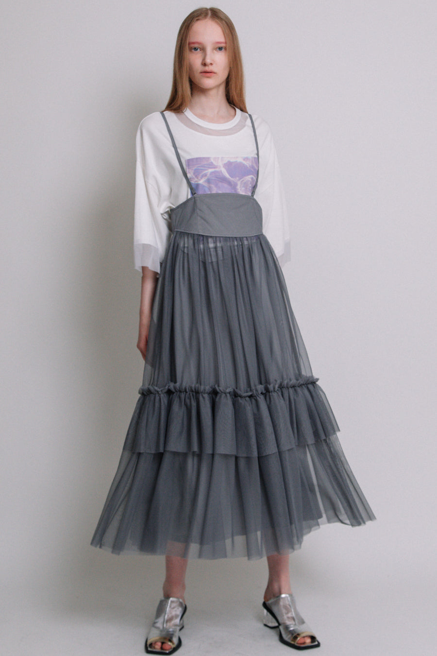 2WAY TULLE TIERED SKIRT — aulaaila 2WAY TULLE TIERED SKIRT — aulaaila