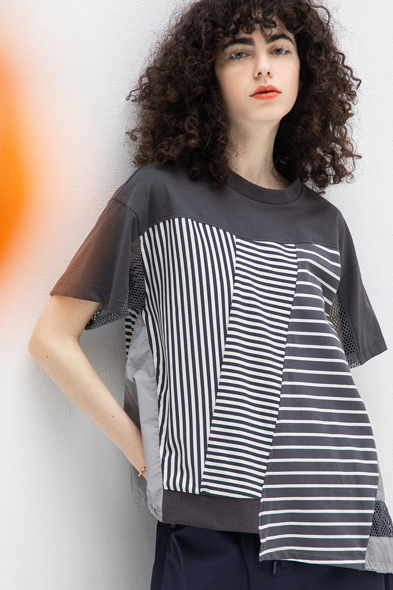 【再入荷】 BORDER COMBINATION T-SHIRT — aulaaila トップス
