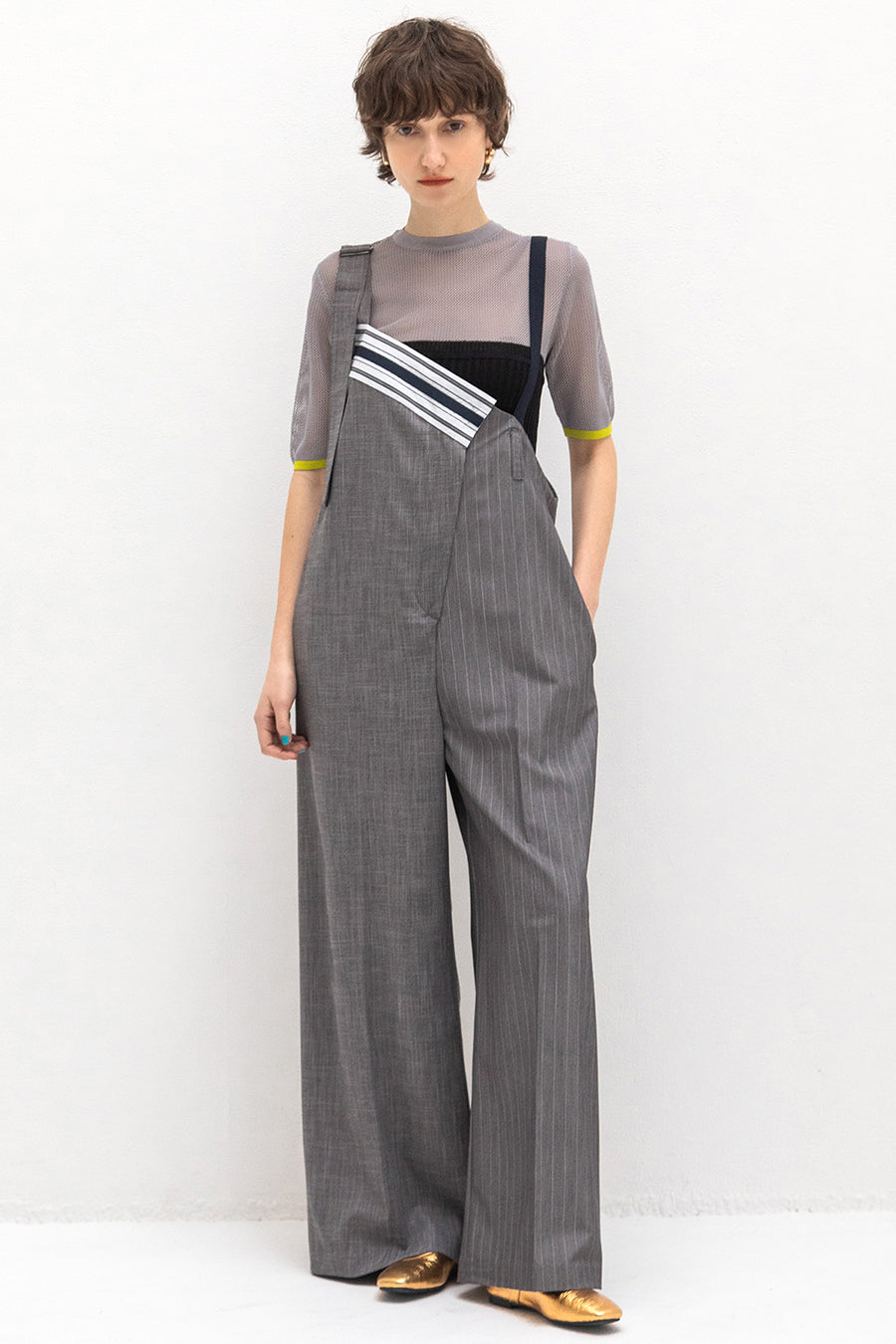 が大特価！ ASYMMETRY SALOPETTE — aulaaila パンツ