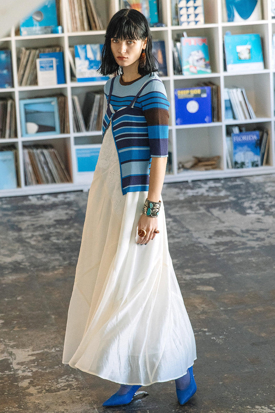 LAYERED MULTI BORDER KNIT — aulaaila LAYERED MULTI BORDER KNIT — aulaaila