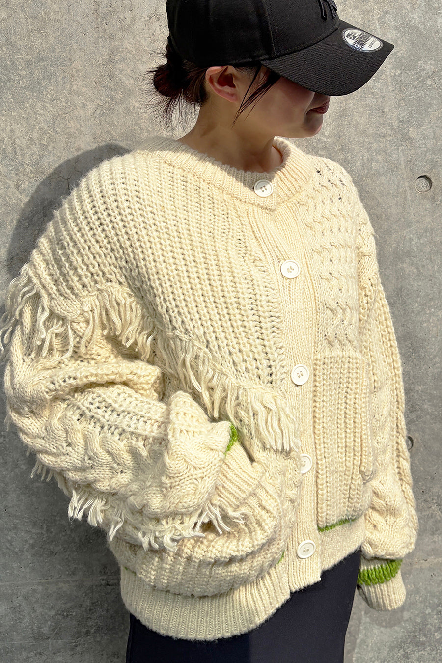 FRINGE CARDIGAN — aulaaila FRINGE CARDIGAN — aulaaila