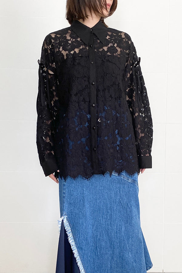 LOOSE LACE SHIRT — aulaaila