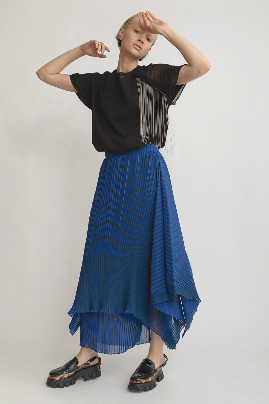 【貴重！】COLOR STRIPE PLEATS SKIRT！